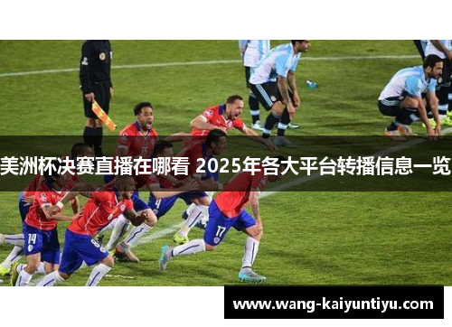 美洲杯决赛直播在哪看 2025年各大平台转播信息一览