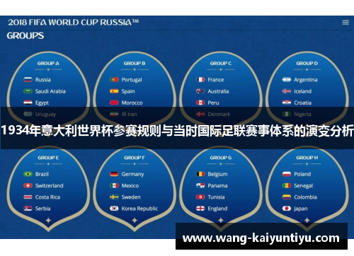 1934年意大利世界杯参赛规则与当时国际足联赛事体系的演变分析